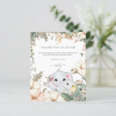 Budget Elephants Sage Baby Dusche Danke (Stehend Vorderseite)