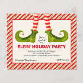 Budget Elf Legs Weihnachtsfeier lädt ein (Vorderseite)