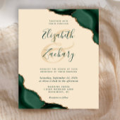 Budget Emerald Agate Corners Champagne Wedding