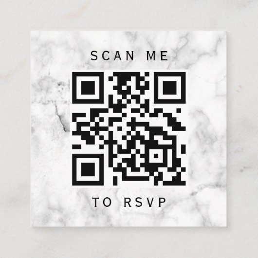 Budget Emerald Agate Marble Wedding QR Code UAWG Begleitkarte (Rückseite)