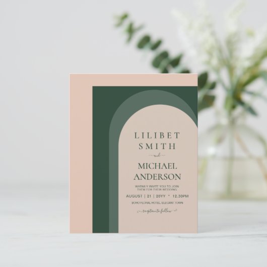 BUDGET Emerald Green Bold Wedding (Stehend Vorderseite)