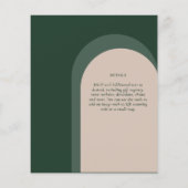 BUDGET Emerald Green Bold Wedding (Rückseite)