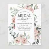 Budget Emerald Green Floral Brautparty (Vorderseite)