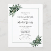 Budget Emerald Green Foliage Brautparty (Vorderseite)