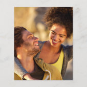 Budget Emerald Green Foliage Wedding Foto Einladun (Rückseite)