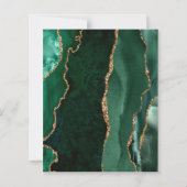 Budget Emerald Green Gold Agate Dark 50. Geburtsta (Rückseite)