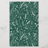 Budget Emerald Green Pattern Joyful Holiday Foto (Rückseite)