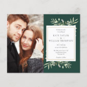 Budget Emerald Greenery Fotos Wedding (Vorderseite)