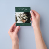 BUDGET Emerald Wedding Foto Danke Karte (Gruppe)