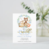 Budget Er ist eine wilde Einladung zum ersten Gebu (Stehend Vorderseite)