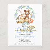 Budget Er ist eine wilde Einladung zum ersten Gebu (Vorderseite)