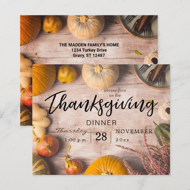 Budget Erntedank Dinner Feeling Pumpkin (Vorne/Hinten)