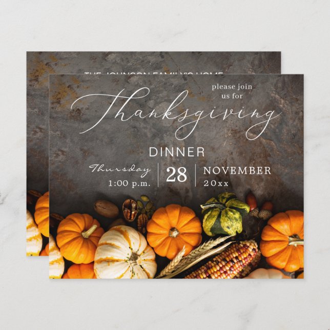 Budget Erntedank Dinner Pumpkins (Vorne/Hinten)