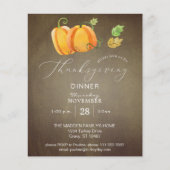 Budget Erntedank Duo Pumpkin Gold Dinner Flyer (Vorne)
