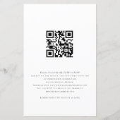 Budget Erreichte Foto QR Hochzeit Einladung (Rückseite)