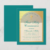 Budget Erste Kommunen Imitate Gold Aquamarine Einl (Vorne/Hinten)