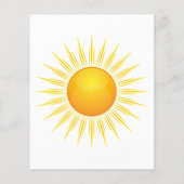 Budget Erste Reise rund um die Sun Birthday Einlad Flyer (Hinten)