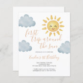 Budget Erste Reise um die Sonne 1. Geburtstag (Vorne/Hinten)