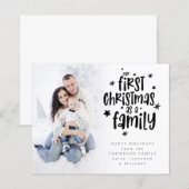 Budget Erste Weihnachten als Familienkarte (Vorne/Hinten)