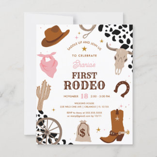 Budget Erster Rodeo Wild West Girl 1. Geburtstag