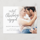 BUDGET Erstes Verlobtes Skript-Foto für Weihnachte (Vorderseite)