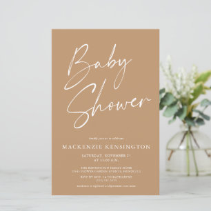 Budget-Erttöne Minimalistisches Skript-Baby-Shower