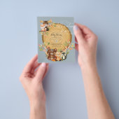 BUDGET Es ist ein Baby-WOODLAND-TIERE Kinderdusche Flyer (Gruppe)