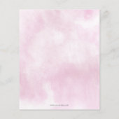 Budget Es ist ein Mädchen Pink Burgundy Floral Bab (Rückseite)