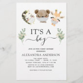 Budget Es ist eine Baby-Dusche Woodland Eukalyptus (Vorderseite)