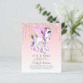 BUDGET Es ist eine Girl Glittery Unicorn Kinderdus (Stehend Vorderseite)