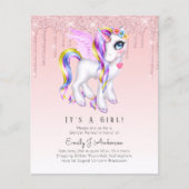 BUDGET Es ist eine Girl Glittery Unicorn Kinderdus (Vorderseite)