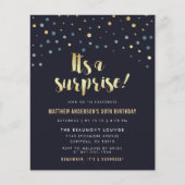 Budget Es ist eine Überraschung Gold Foil Confetti (Vorderseite)