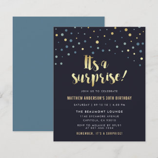Budget Es ist eine Überraschung Gold Foil Confetti
