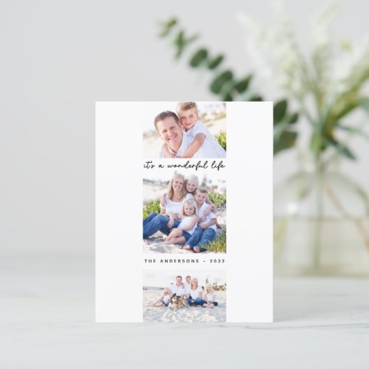 Budget Es ist eine wunderbare Life Foto Ferienkart (Stehend Vorderseite)