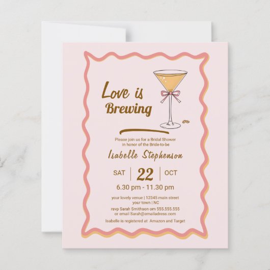 Budget Espresso Martini Coffee Brautparty (Vorderseite)