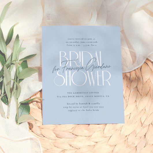 Budget Etwas Blaues Modernes Brautparty