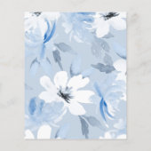 Budget Etwas Blaues Modernes Brautparty (Rückseite)