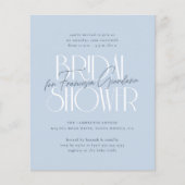 Budget Etwas Blaues Modernes Brautparty (Vorderseite)