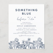 Budget Etwas Blaues Wildblume Brautparty (Vorderseite)