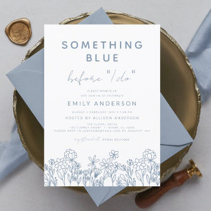 Budget Etwas Blaues Wildblume Brautparty