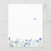 Budget Etwas Blue Bridal Dusche Einladung (Rückseite)