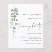 Budget Eucalyptus 3 Foto QR Hochzeitsstichtag Aben (Vorderseite)