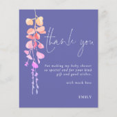 Budget Eucalyptus Baby Shower Periwinkle Vielen Da (Vorderseite)