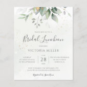 Budget Eucalyptus Blätter Bridal Luncheon Invites (Vorderseite)
