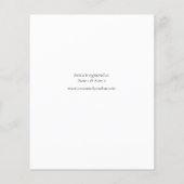 Budget Eucalyptus Brautparty Flyer Einladung (Hinten)