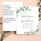 Budget Eucalyptus Bridal Dusche Einladung