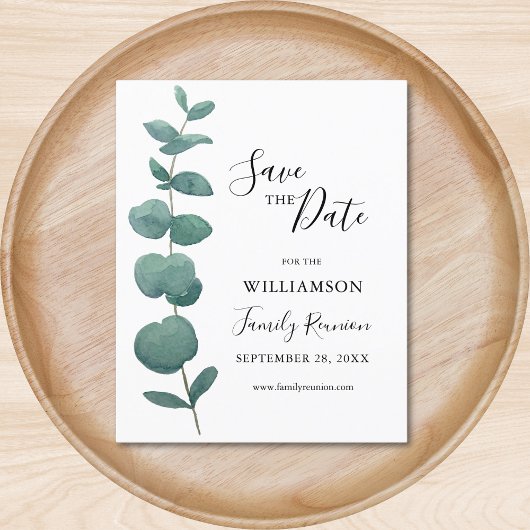 Budget Eucalyptus Family Wiedersehen Save the Date