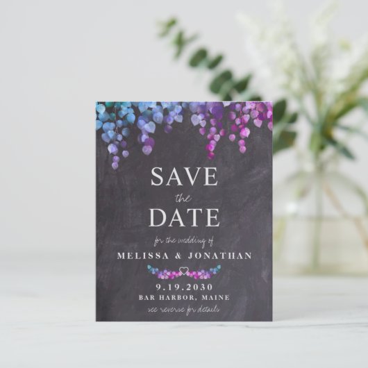 Budget Eucalyptus Folies S QR-Code Save the Date (Stehend Vorderseite)