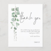 Budget Eucalyptus Foto Abschluss Vielen Dank (Vorderseite)