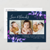 Budget Eucalyptus Foto Baby Danke Postcard (Vorne/Hinten)